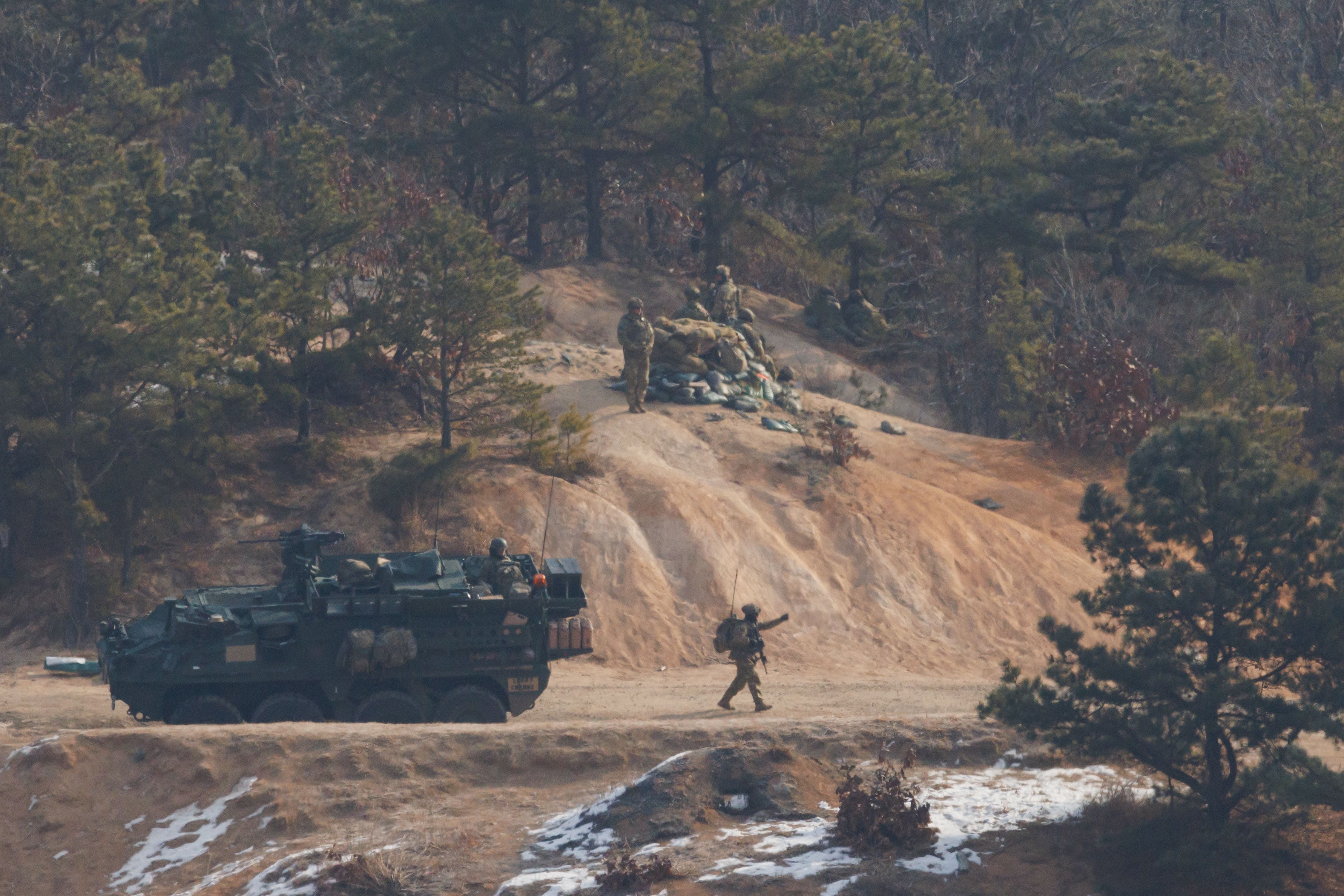 Los ensayos militares de Corea del Sur con Estados Unidos quedaron suspendidos por el momento.