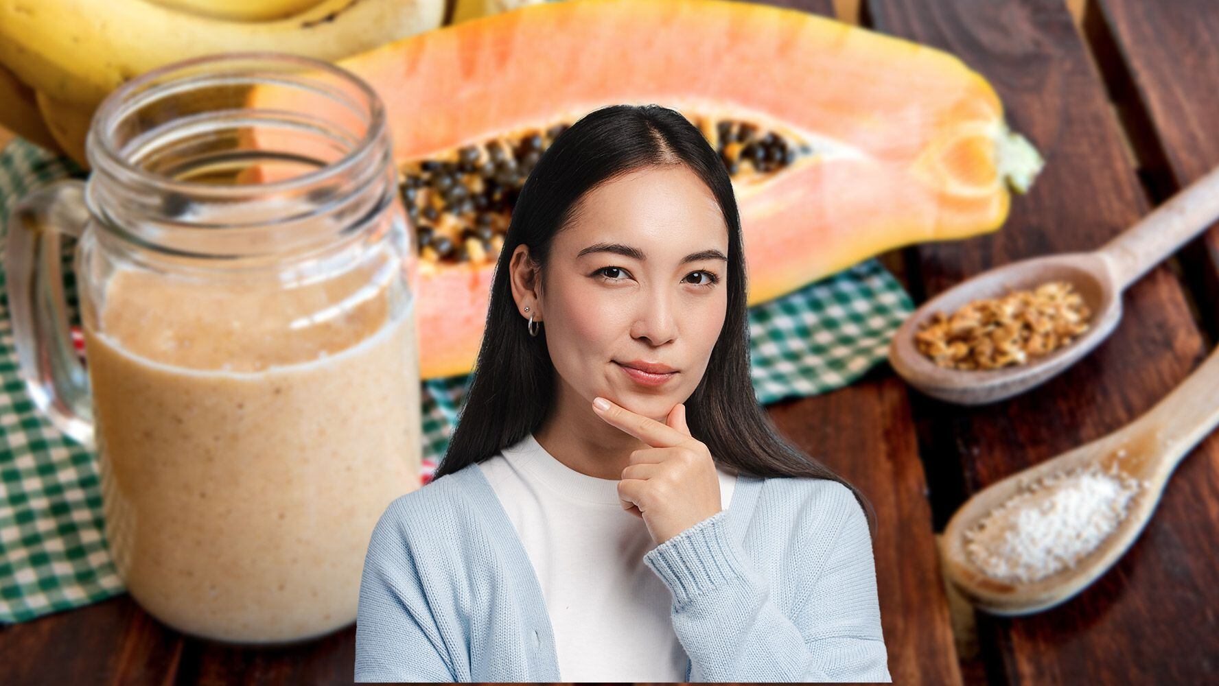 Puedes agregar semillas de papaya a tus batidos. (Foto: Especial El Financiero/ Shutterstock)