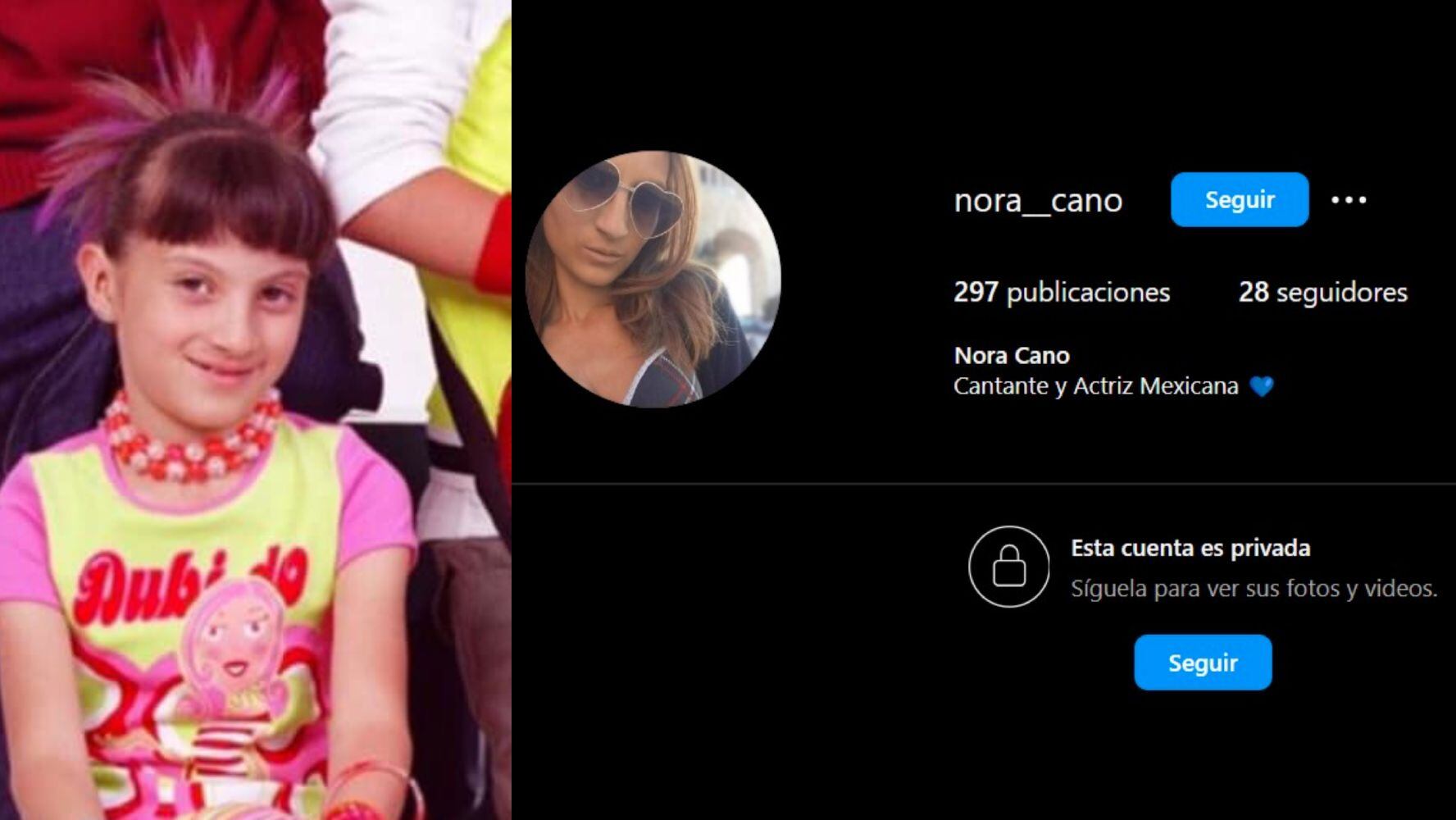 Perfil de Nora Cano en Instagram. (Foto: Captura de pantalla / Facebook / GeneracionTN)