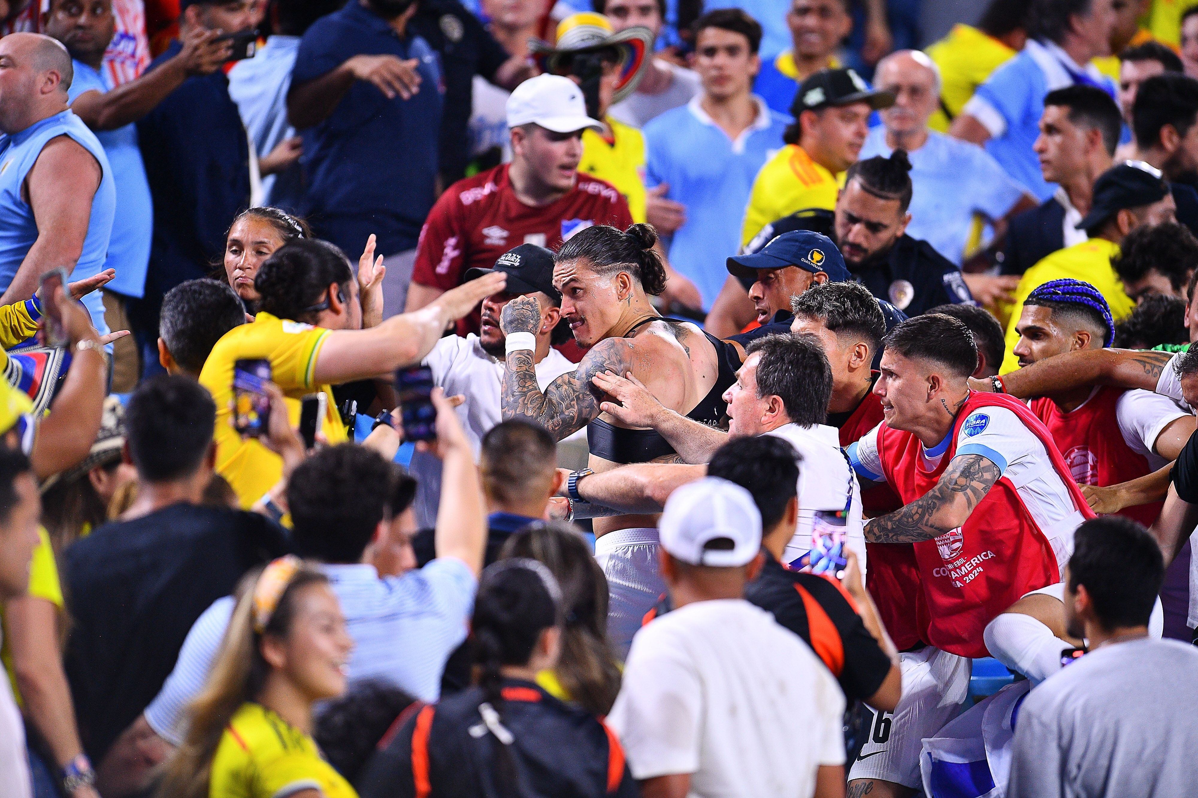 El partido Colombia vs. Uruguay de la Copa América terminó en una pelea. (Foto: Mexsport)