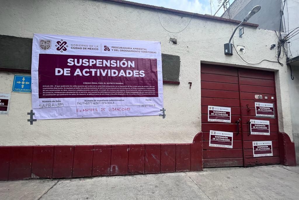 CDMX suspende fábrica en Miguel Hidalgo por altas vibraciones que molestaron a vecinos