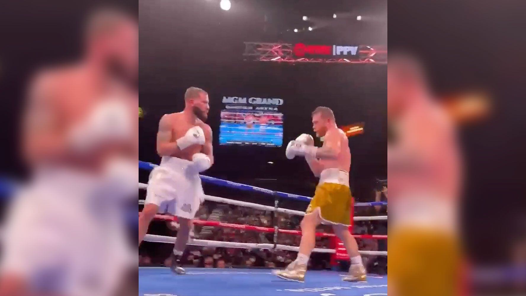 ‘Canelo’ vs Plant: Video revela que los boxeadores tuvieron una plática durante la pelea