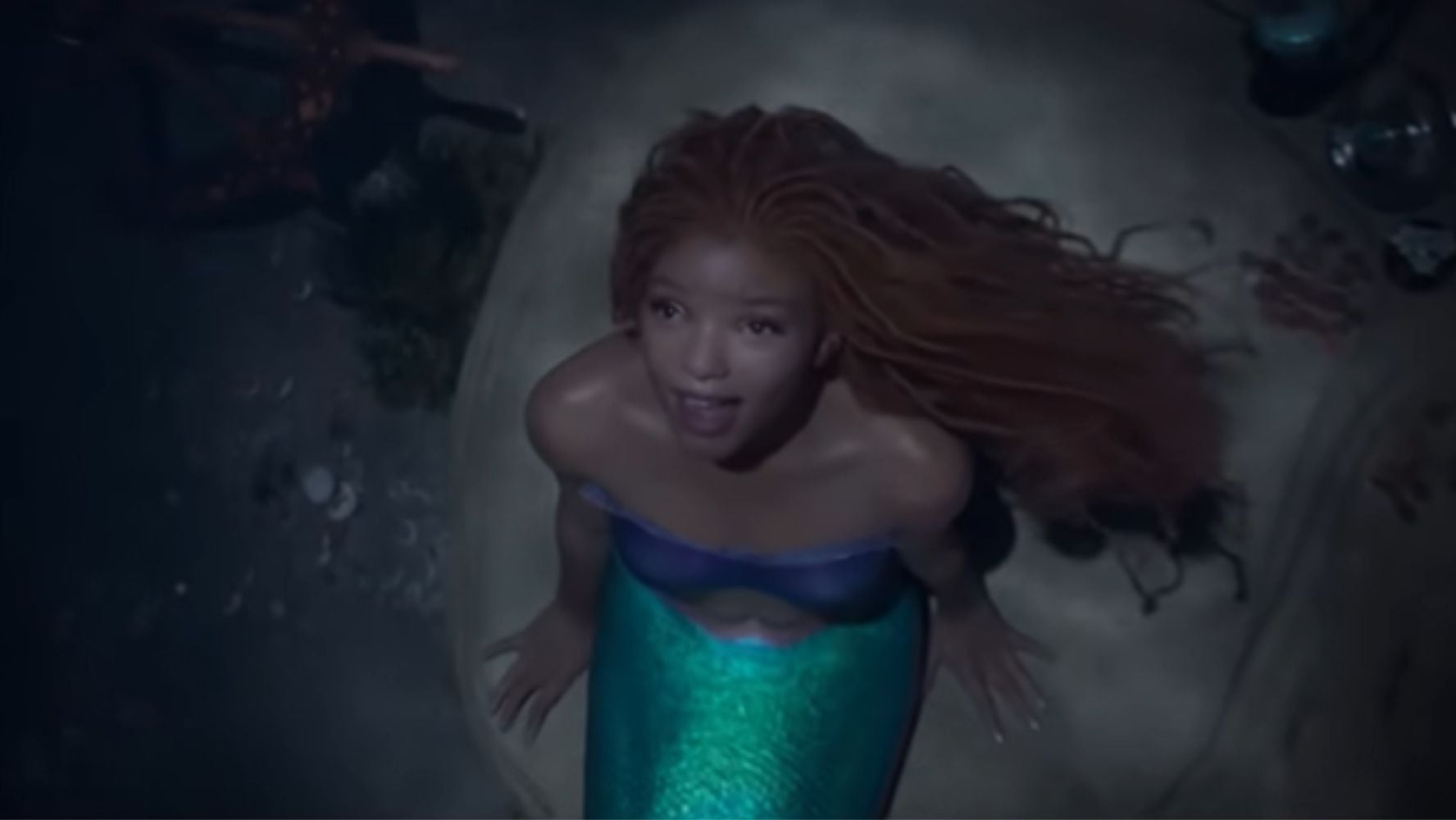 Halle Bailey le da vida a Ariel en el tráiler del live action de 'La Sirenita' (Foto: YouTube Walt Disney Studios)