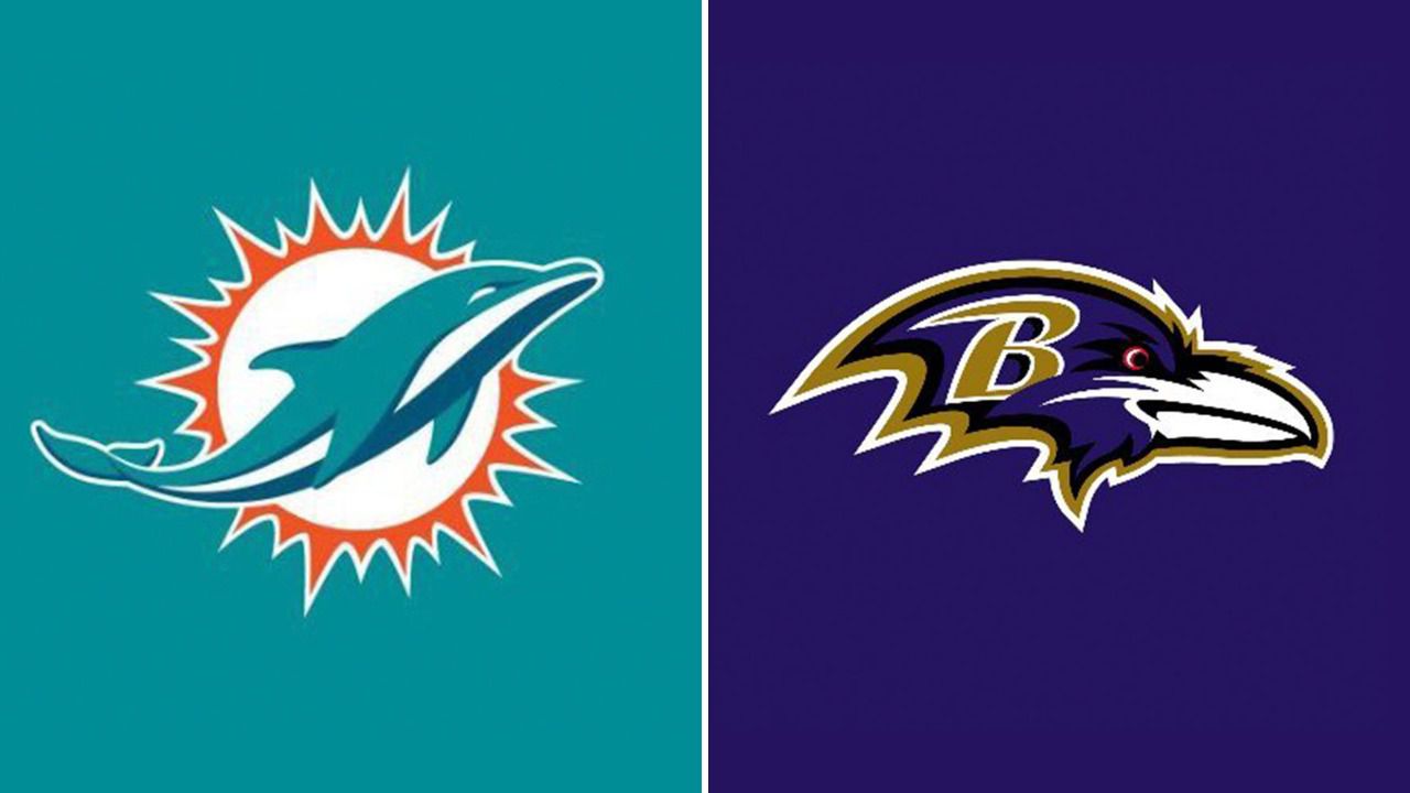 ¿Cuándo y dónde ver duelo de Dolphins vs. Ravens?