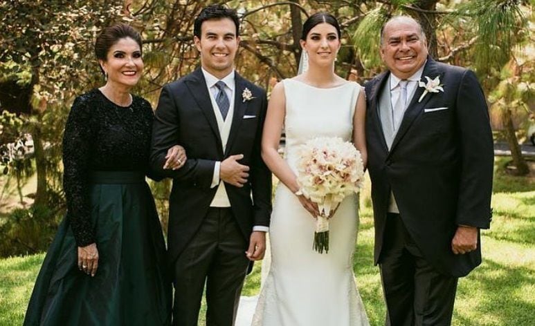 'Checo' Pérez se casó en 2018. (Foto: Instagram @carola_mtzfan)