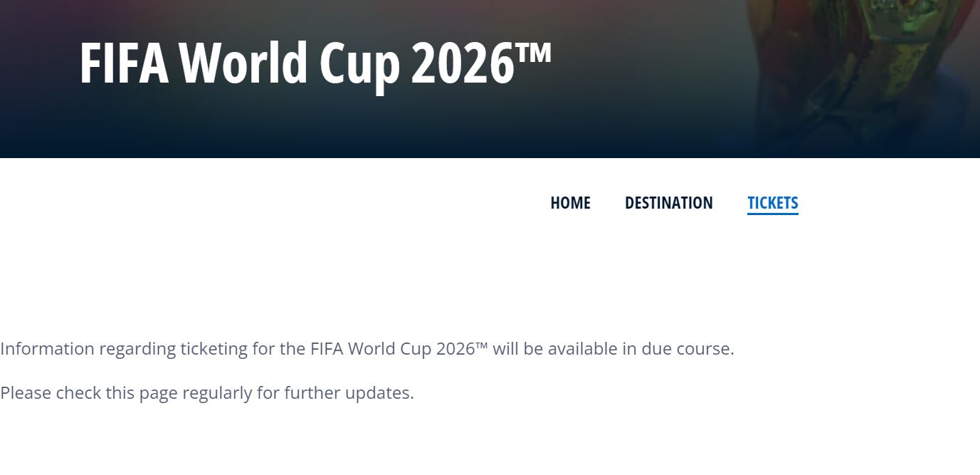 La información sobre los boletos de la Copa Mundial 2026 sigue siendo limitada. (Foto: FIFA)