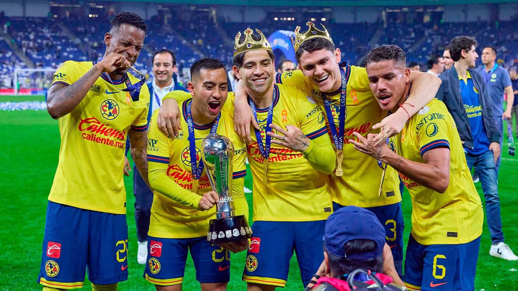 América celebra el Tricampeonato de la Liga MX. (Foto: Mexsport) 