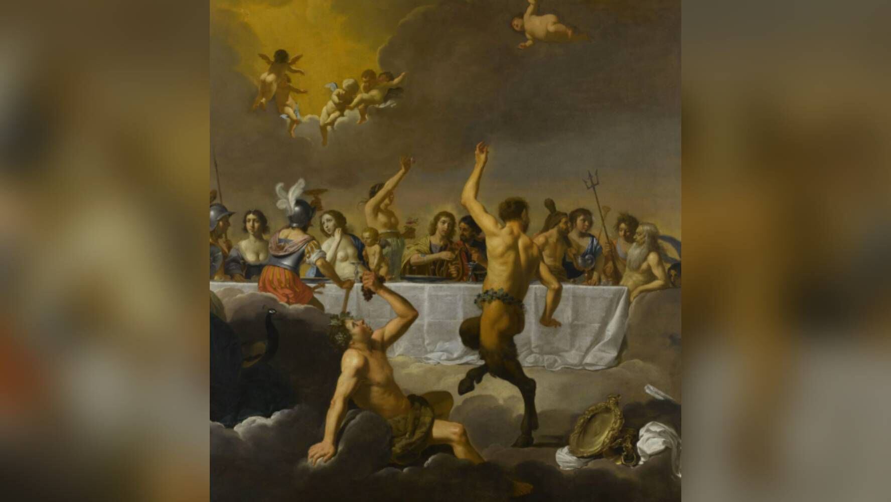 'Le Festin des Dieux' ('The Feast of the Gods' o 'El Festín de los dioses'), obra de 
Jan Hermansz. van Bijlert. (Foto: Musée Magnin).