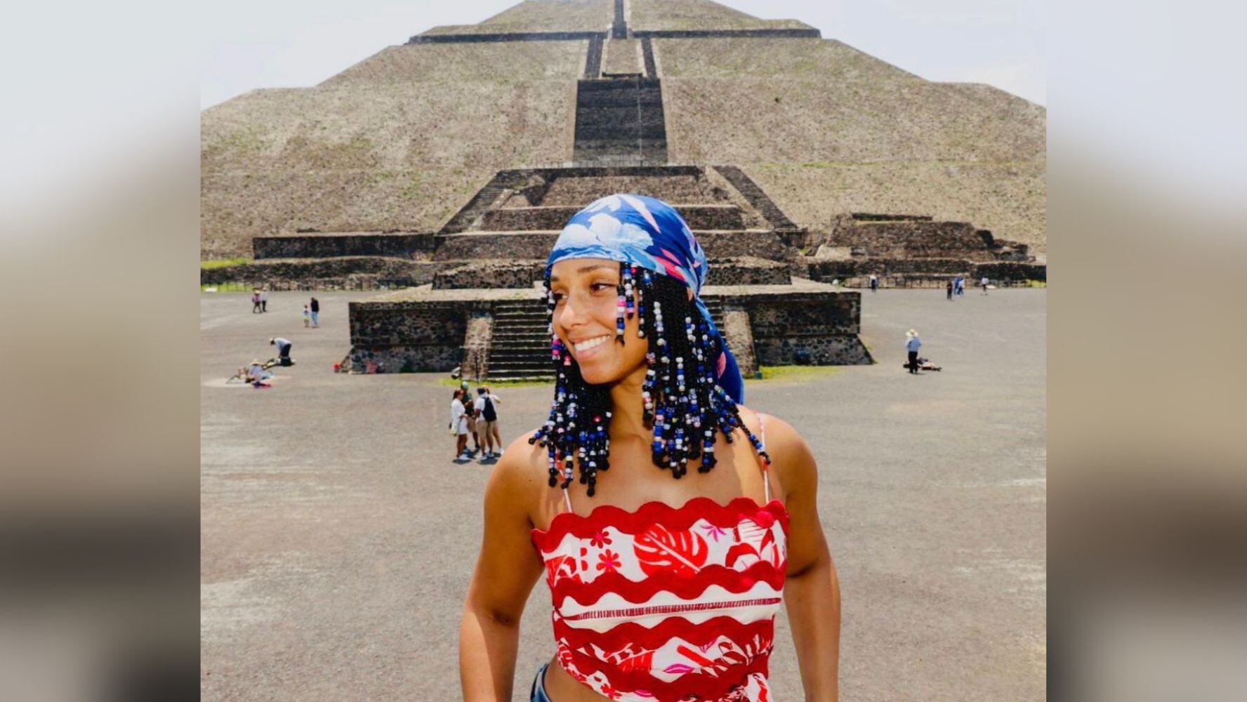 Alicia Keys en Teotihuacán: Esto es lo que hizo la cantante en su visita a México