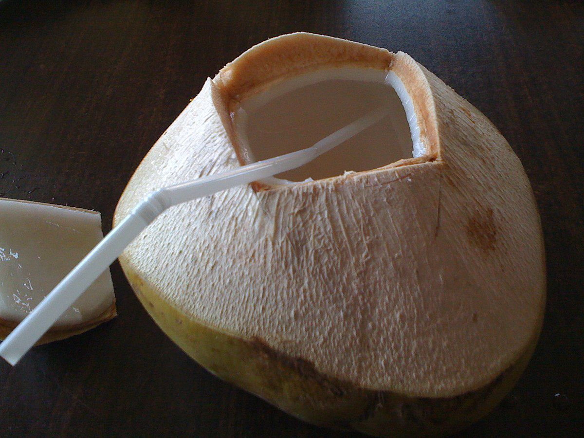 El agua de coco es una bebida que hidrata al cuerpo. (Foto: Wikimedia Commons)