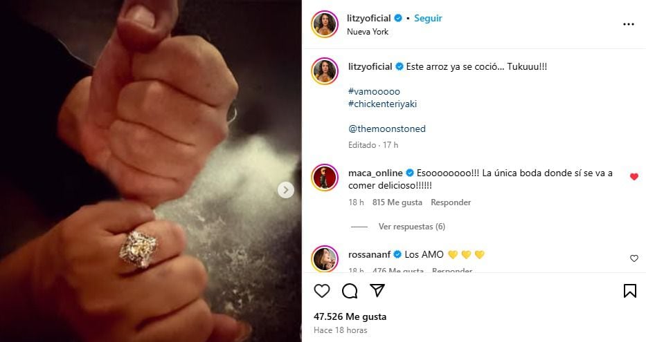 La cantante compartió la fotografía de su anillo de compromiso en redes sociales. (Foto: Especial El Financiero)