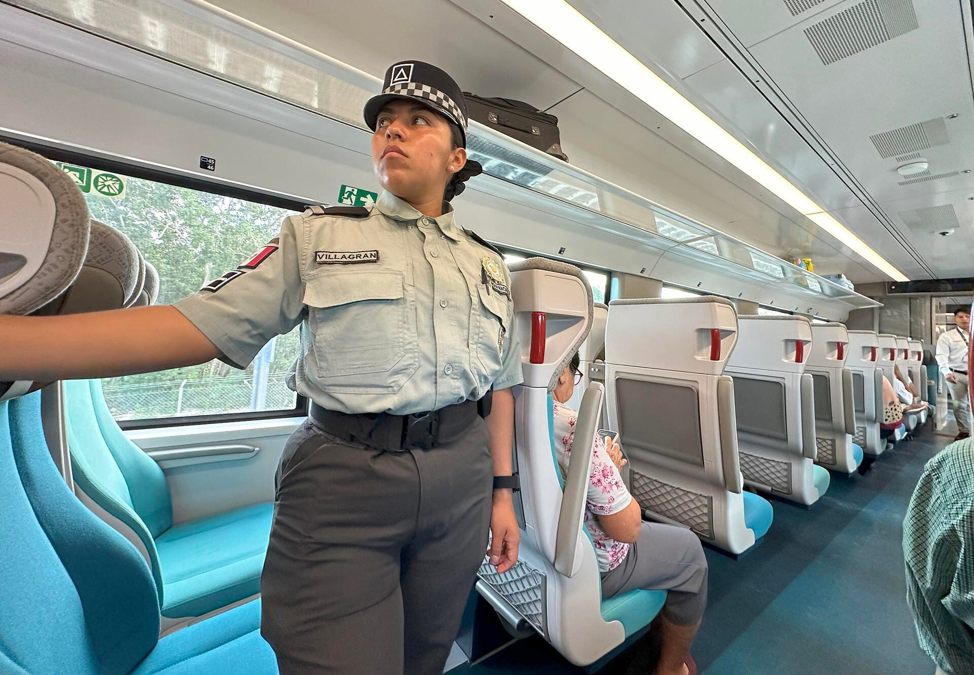 Pasajeros destacan algunas cualidades del Tren Maya como seguridad y puntualidad. (Foto: EFE)