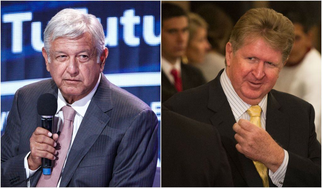 El presidente López Obrador tuvo diferencias con el empresario Germán Larrea por la nacionalización de un tramo de ferrocarril en el Istmo de Tehuantepec.