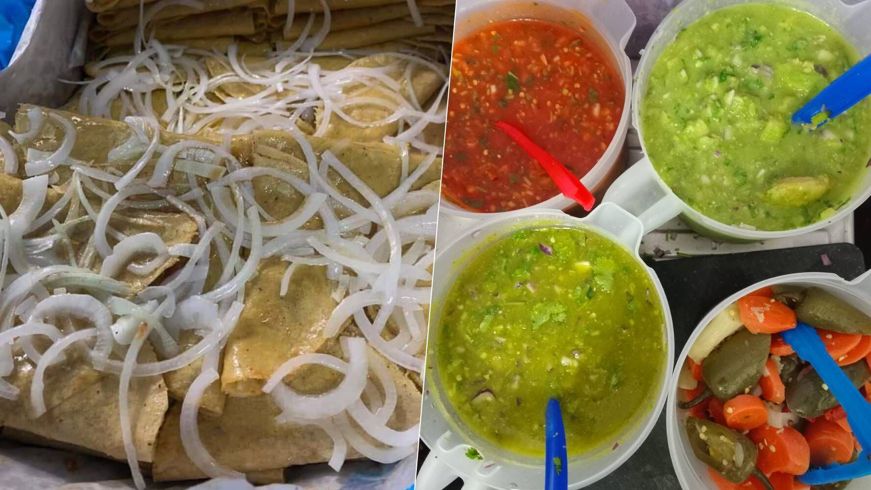 La variedad de salsas es la diferencia de los tacos de canasta de 'Tony Veneno' en el Zócalo de CDMX. (Foto: Facebook / Tacos el puro veneno).