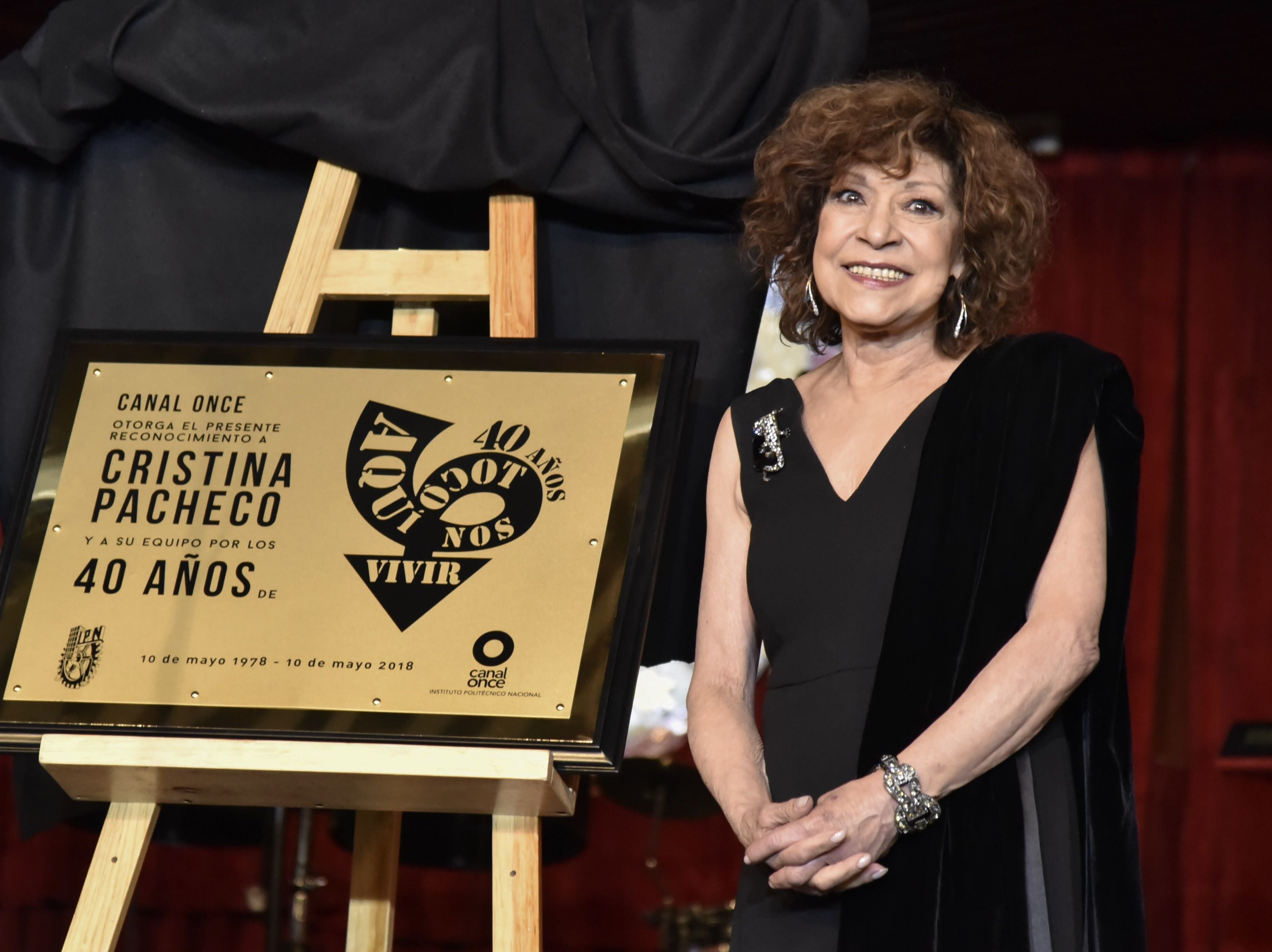 En 2018, Cristina Pacheco celebró el aniversario 40 de su programa 'Aquí nos tocó vivir'. (Foto: Cuartoscuro)