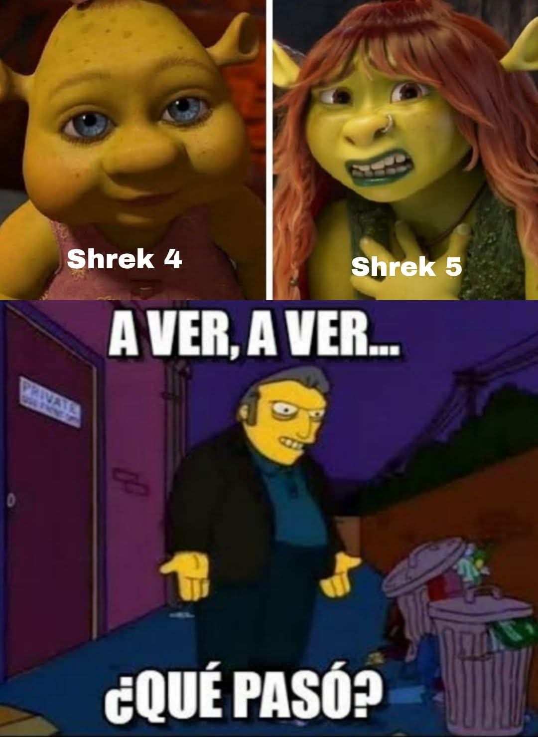 Memes sobre el tráiler de la película 'Shrek 5'. (Foto: Redes sociales)