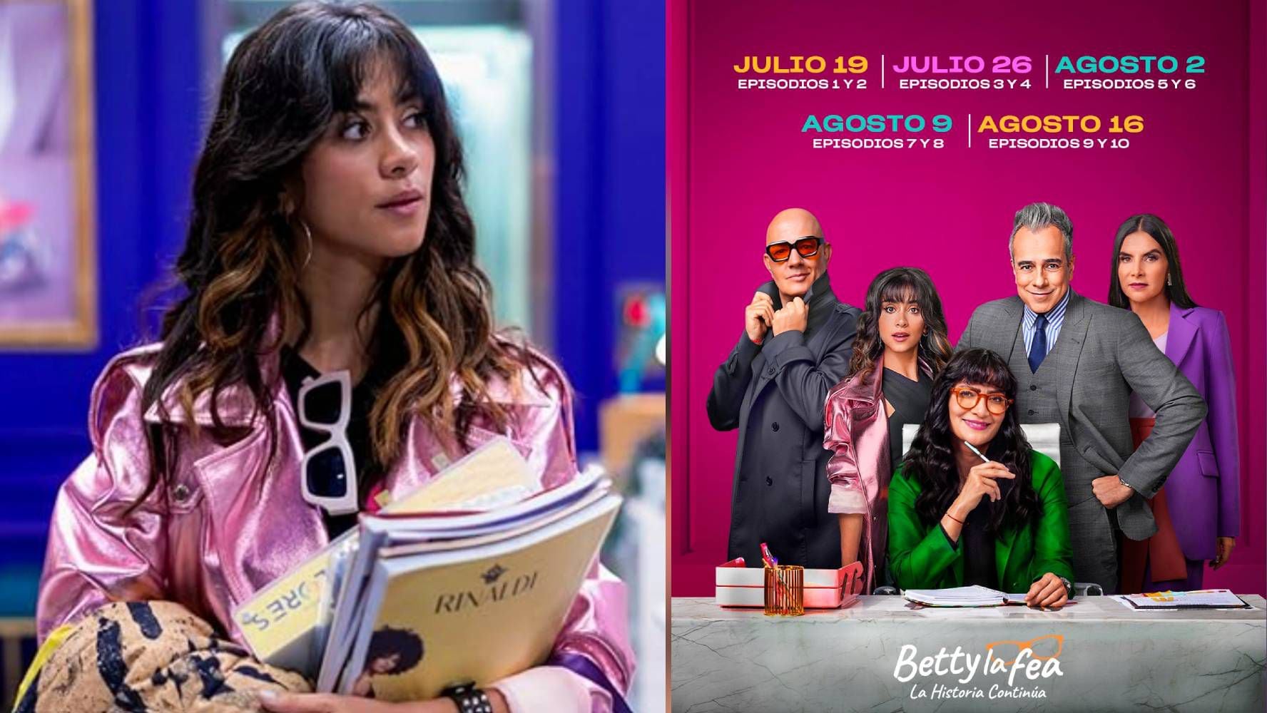 'Betty, la fea: La historia continúa' tiene dos estrenos semanales. (Foto: X @PrimeVideoLat).