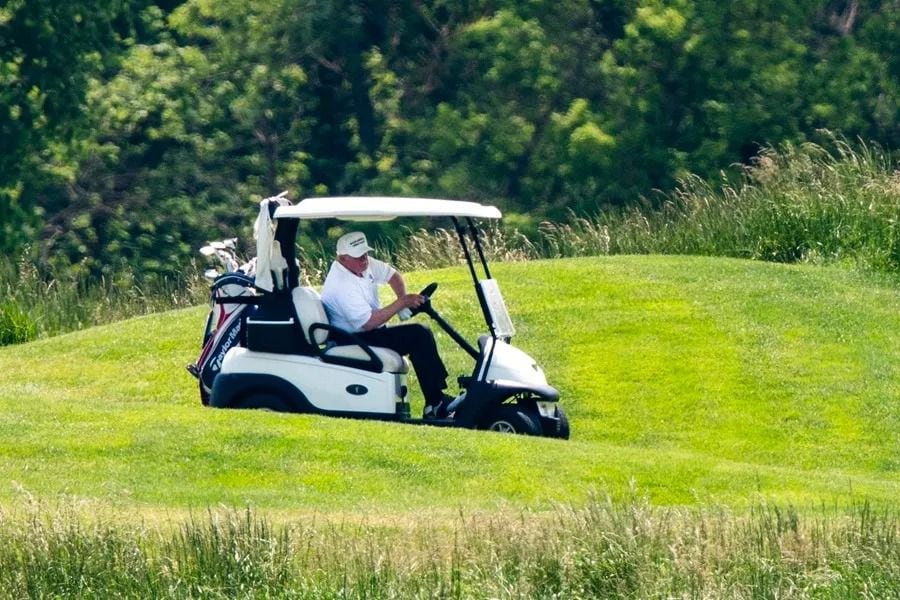 Trump inicia los actos de investidura desde este sábado con una recepción en su campo de golf, a las afueras de Washington. Foto: EFE