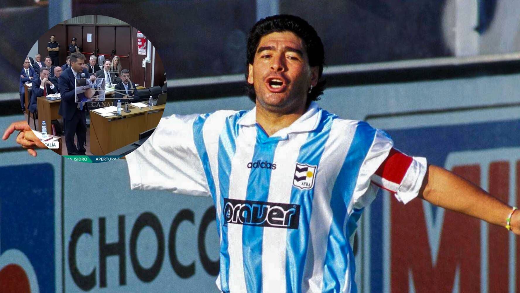 ‘Así murió Maradona’: Exhiben foto del futbolista en juicio por su presunto asesinato