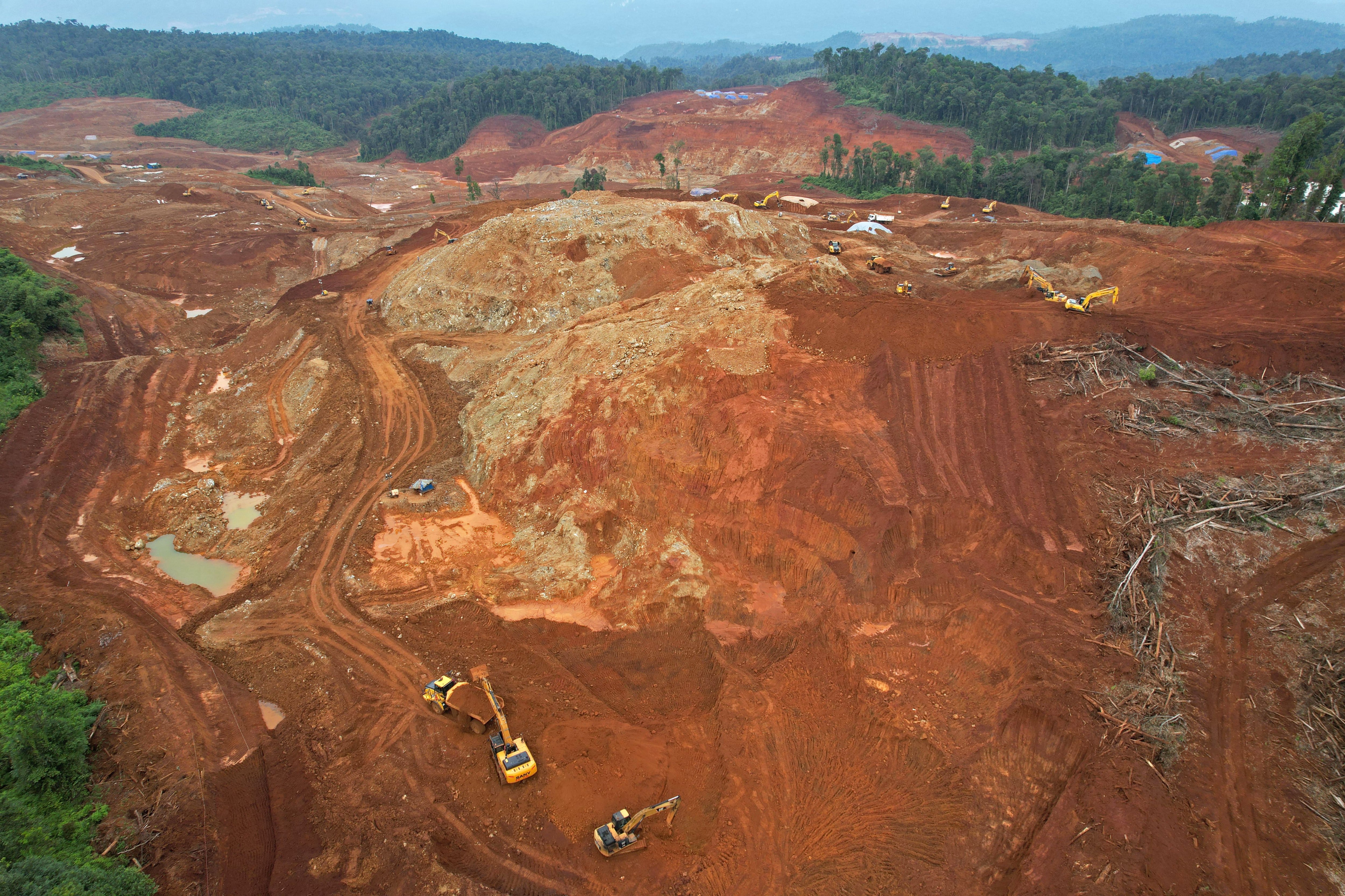 A nickel mine in Morowali Regency, Central Sulawesi, Indonesia, on Monday, July 10, 2023.  Photographer: Dimas Ardian/Bloomberg