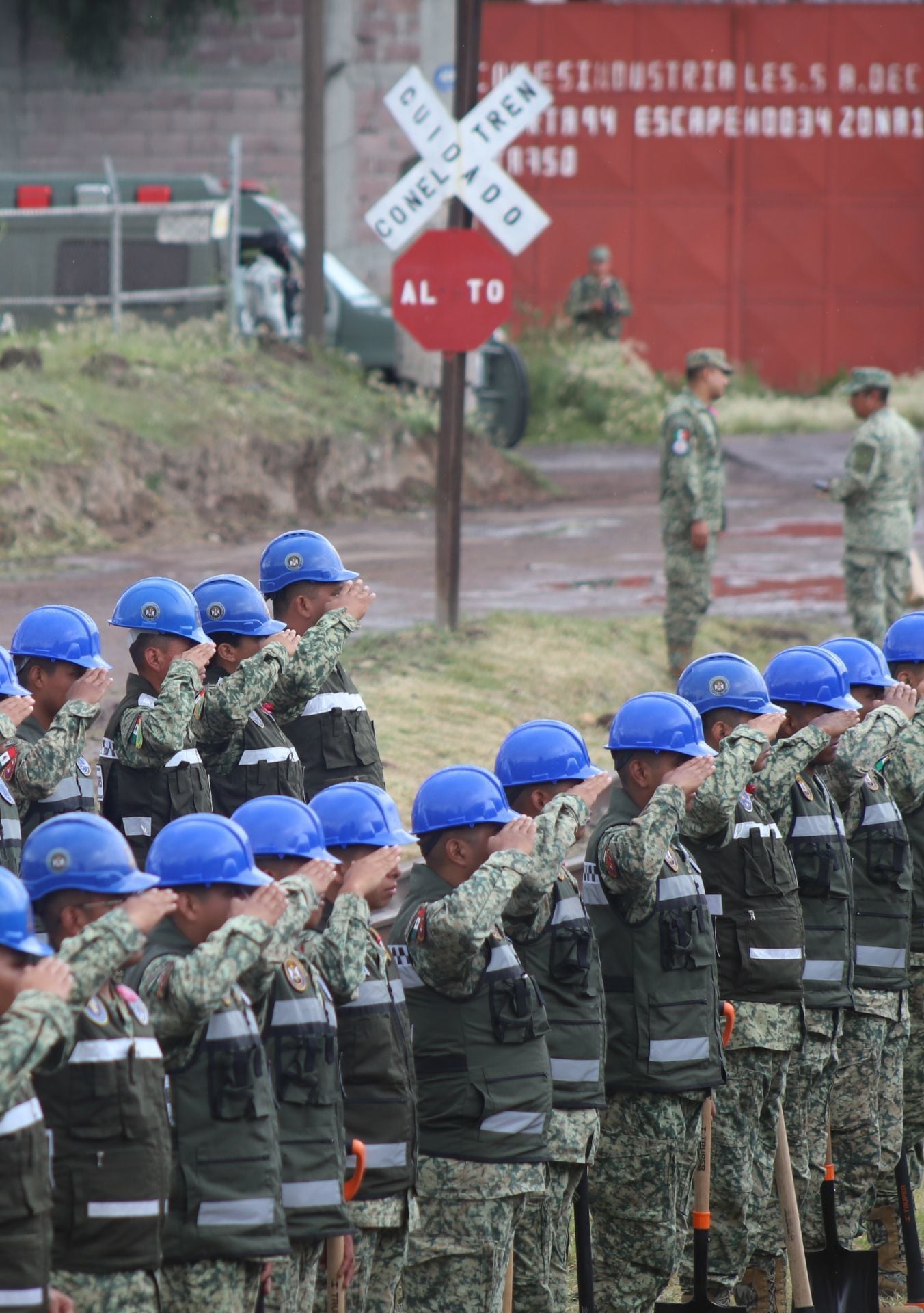 Los ingenieros militares comenzarán sus trabajos para el inicio de la construcción del Tren AIFA - Pachuca. FOTO: DANIEL AUGUSTO/ CUARTOSCURO.COM