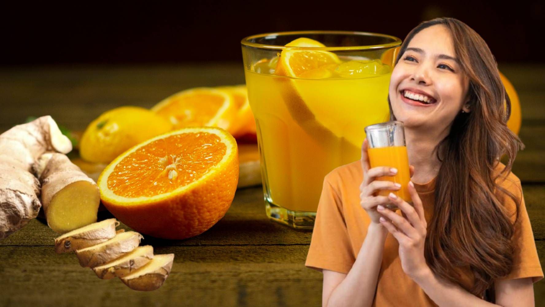 El jugo de naranja con jengibre y zanahroia posiblemente beneficia al sistema inmune y la salud del corazón, te contamos a qué se debe. (Foto: Especial El Financiero)