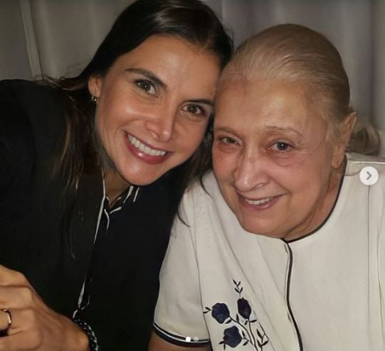 Natalia Ramírez (Marcela Valencia) y Dora Cadavid. (Foto: Instagram @Natalia Ramírez).