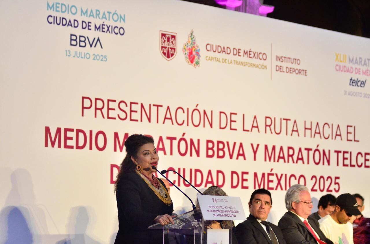 Presenta Clara Brugada el Medio maratón de la CDMX y la Carrera ‘México Imparable’