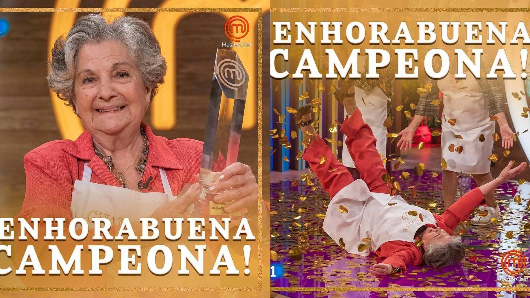 Guadalupe Fiñana ganó la edición de 'MasterChef Abuelos'.  (Foto: Instagram / @abueladedragones).