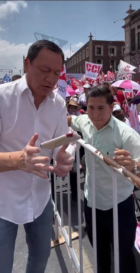 Miguel Ángel Osorio Chong asistió al cierre de campaña de la candidata aliancista.