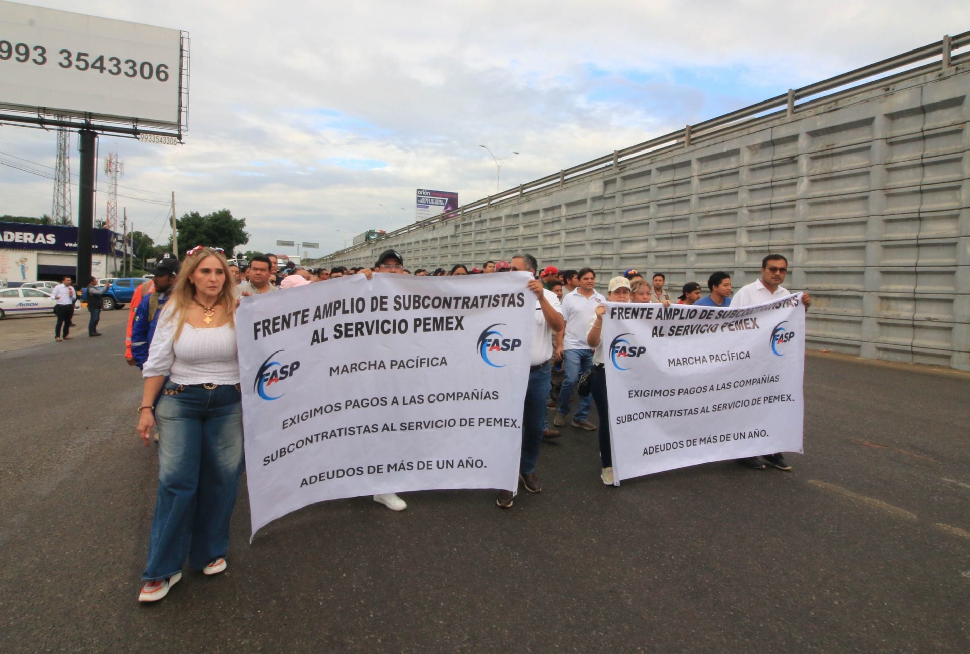 En diciembre de 2024, el Frente Amplio de Subcontratistas al Servicio de Pemex (FASP) realizó movilizaciones en Tabasco. 