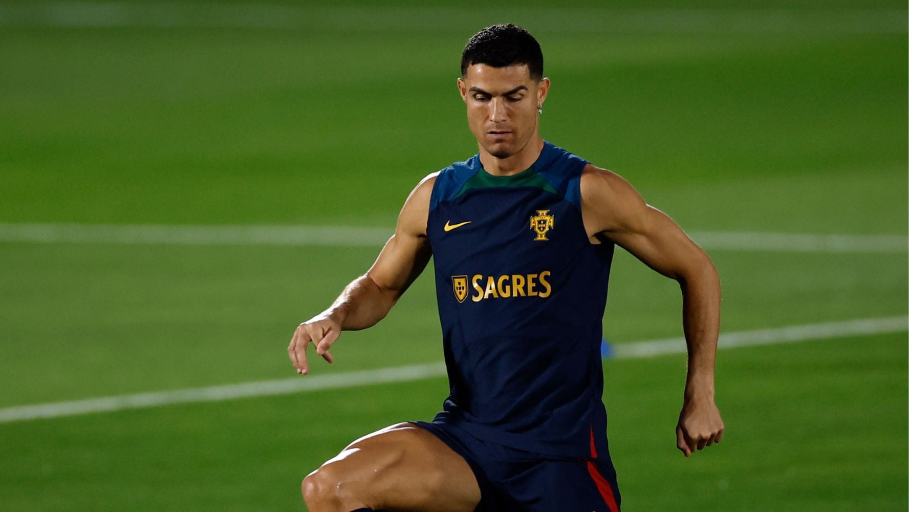 Cristiano Ronaldo es el capitán de la selección de Portugal.  (Foto: EFE)