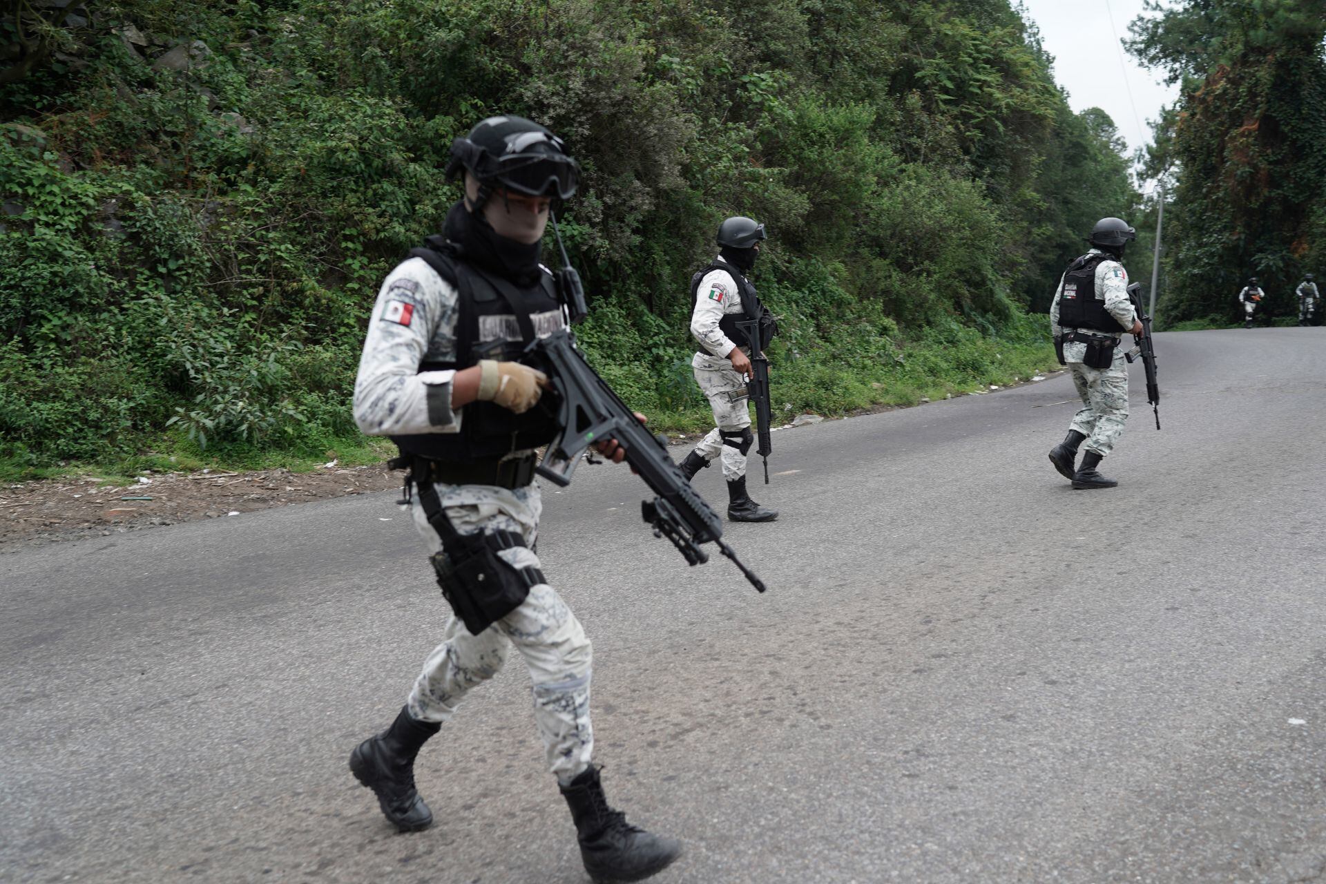 Sujetos armados atacan a convoy de policías y a Guardia Nacional en Ocotlán, Jalisco