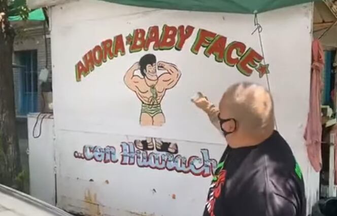 El exluchador Baby Face se retiró en el 2000 y desde ese entonces está dedicado a su negocio en la Colonia Doctores. (Foto: Captura de video del canal de YouTube Lucha Libre Online).