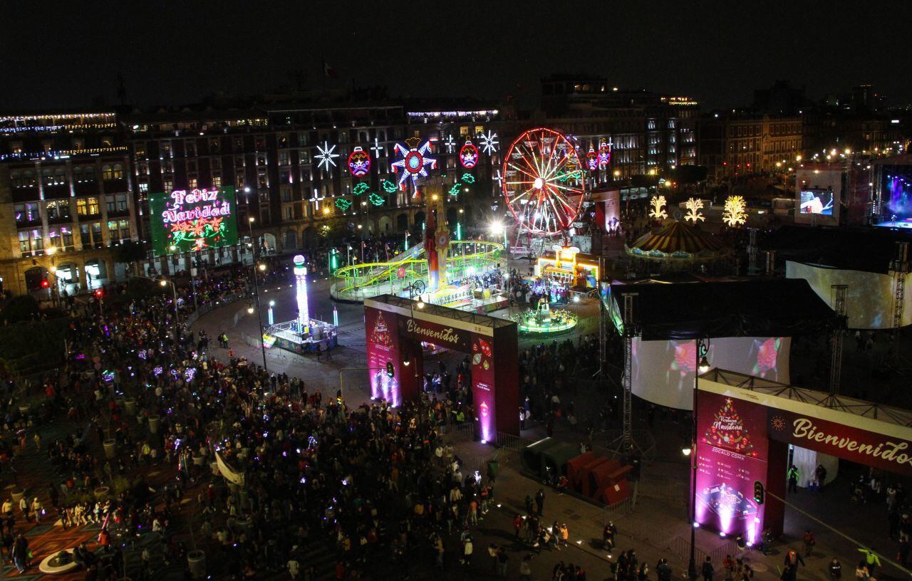 Durante la Verbena Navideña los asistentes podrán disfrutar de música en vivo y decoración con luces LED. (Foto: Cuartoscuro) 