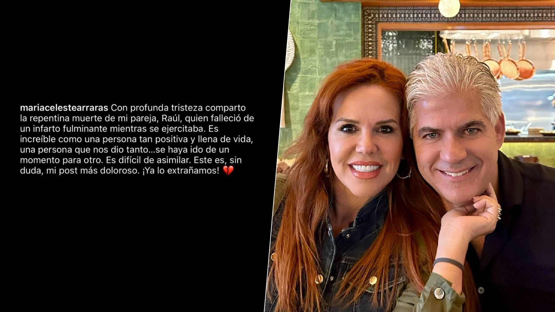 Mensaje de despedida de María Celeste. (Foto: Instagram  / @mariacelestearraras)