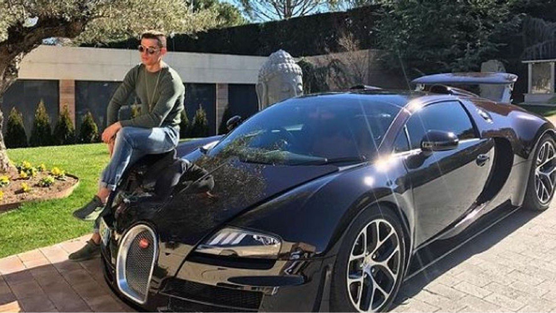 Autoridades españolas investigan choque de lujoso Bugatti de Cristiano Ronaldo