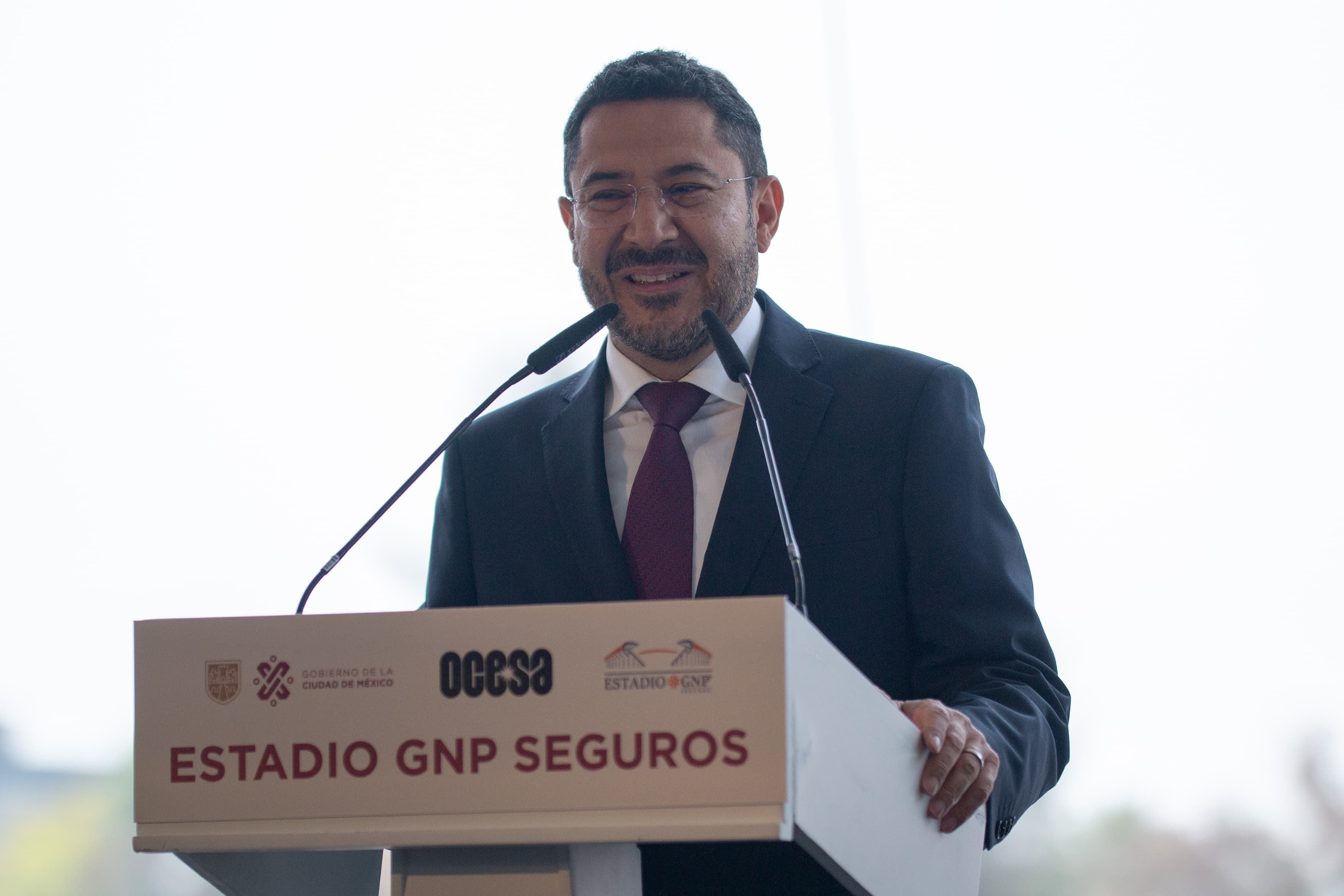 Martí Batres en conferencia de prensa este 7 de agosto. (Foto: Gobierno de la CDMX)