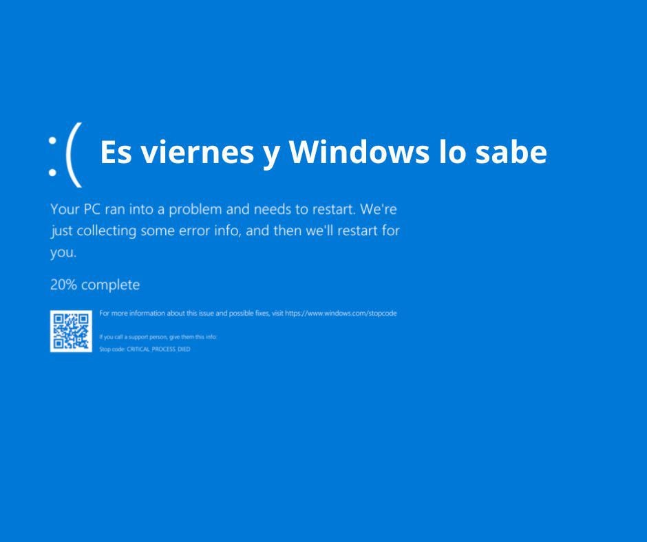 Memes sobre la caída de Microsoft y algunos servicios de Windows. (Foto: Redes sociales)