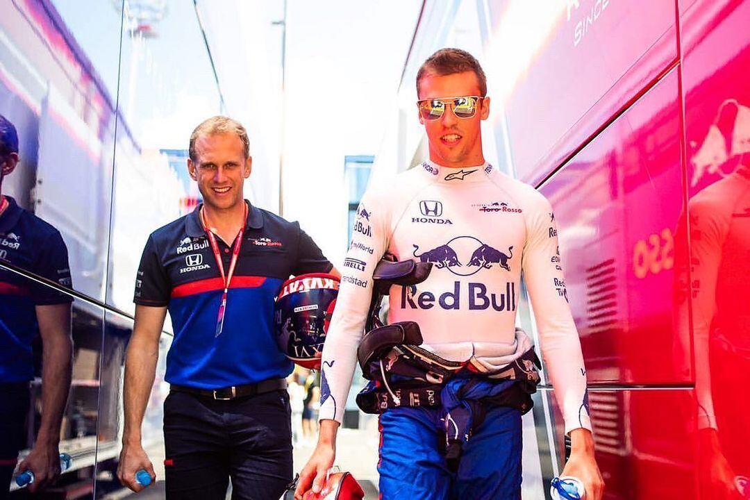 Kvyat solo estuvo una temporada completa en Red Bull. (Foto: instagram danydk)