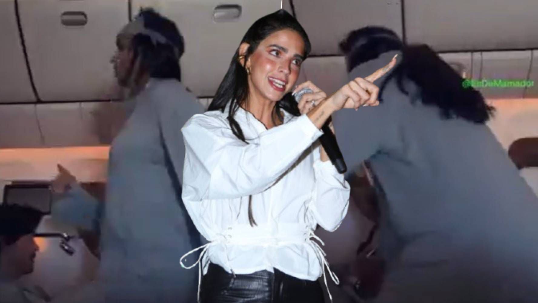 Bárbara de Regil responde a críticas por hacer ejercicio en un avión: ‘Fue para evitar trombosis’