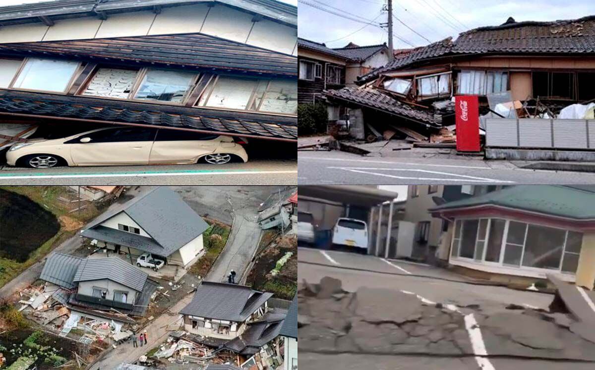 El sismo más fuerte fue de magnitud 7.6 en la región de Ishikawa.