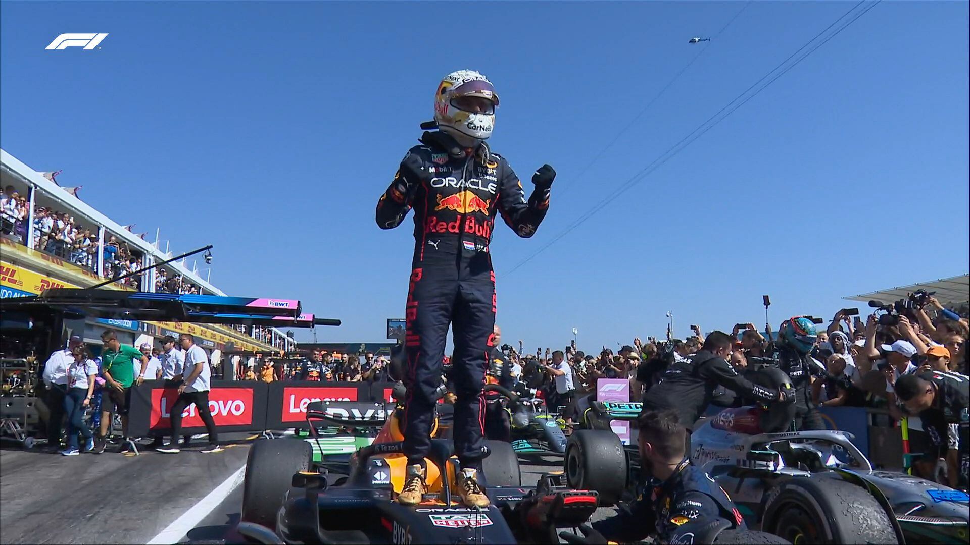 ‘Madrugan’ a ‘Checo’ y pierde el podio en el GP de Francia; Verstappen gana