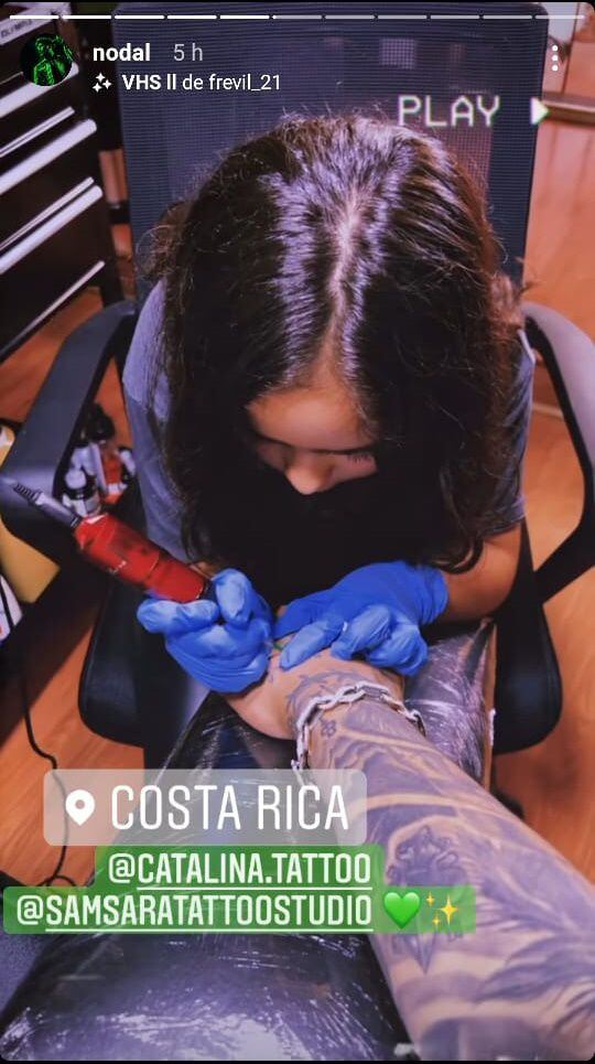 Una niña tatuó a Christian Nodal en Costa Rica. (Foto: Instagram / @nodal).