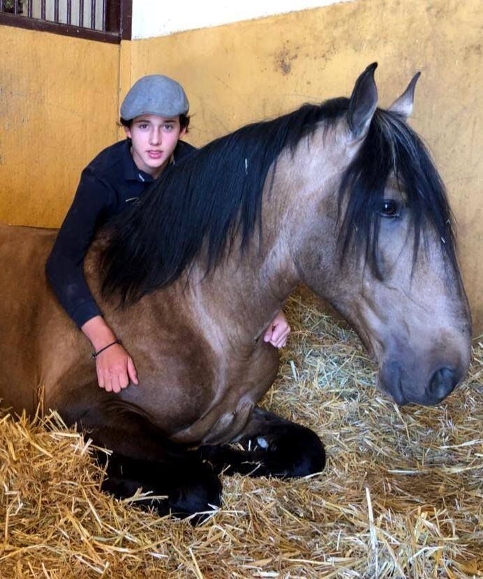 Tarik Othón tiene una gran admiración por los caballos. (Foto: Facebook / @Rejoneador Tarik Othon)