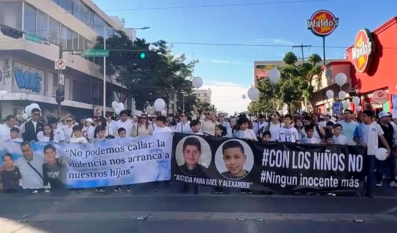 Justicia para Gael y Alexander: Protestan por asesinato de dos hermanitos en Culiacán