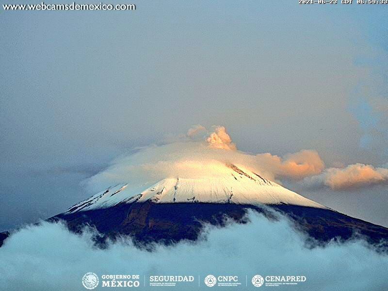 Popocatépetl cautiva a los mexicanos con un ‘majestuoso’ amanecer 