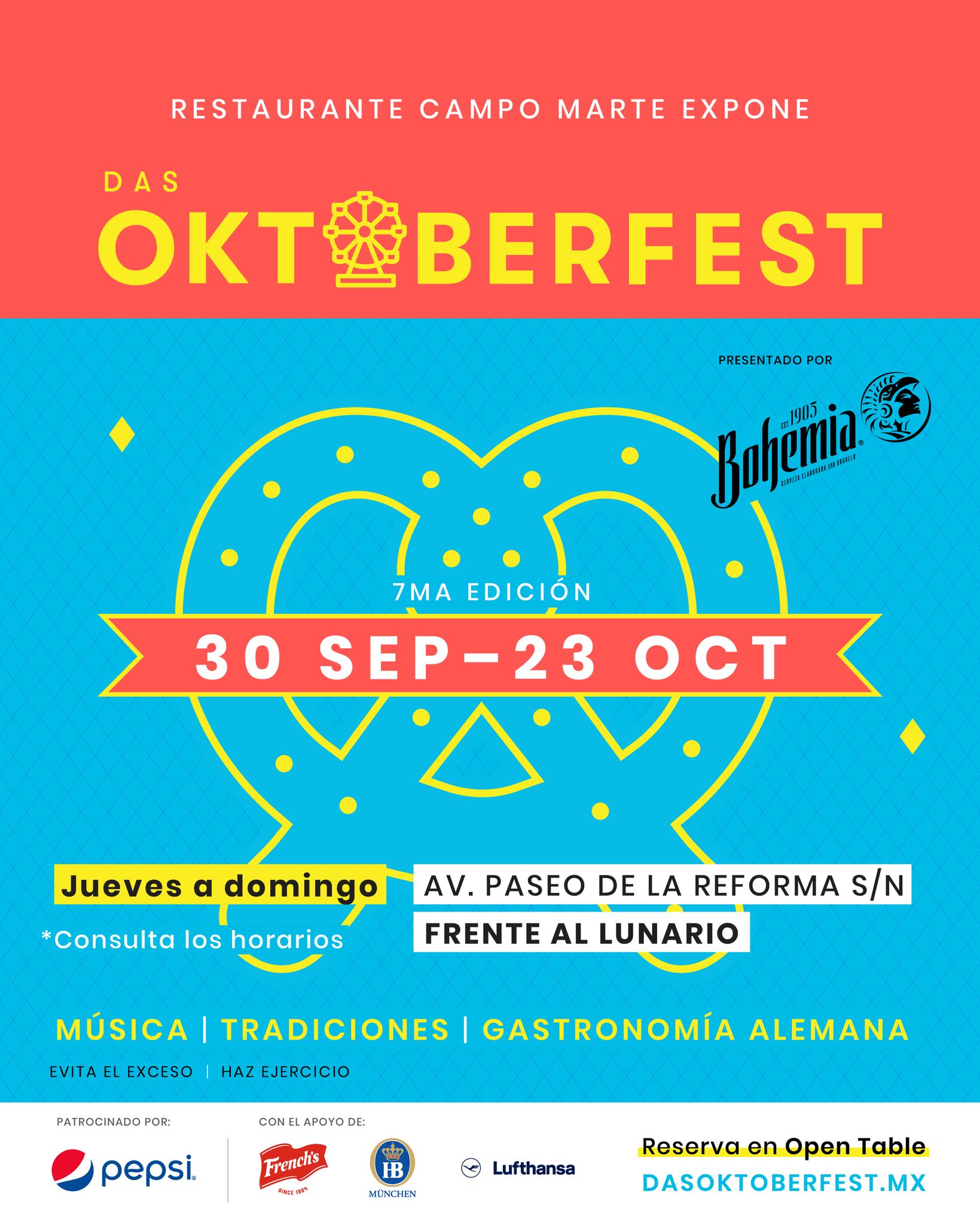 La fiesta alemana de la cerveza regresa a la Ciudad de México. (Foto: Facebook / Oktoberfest CDMX 2022).
