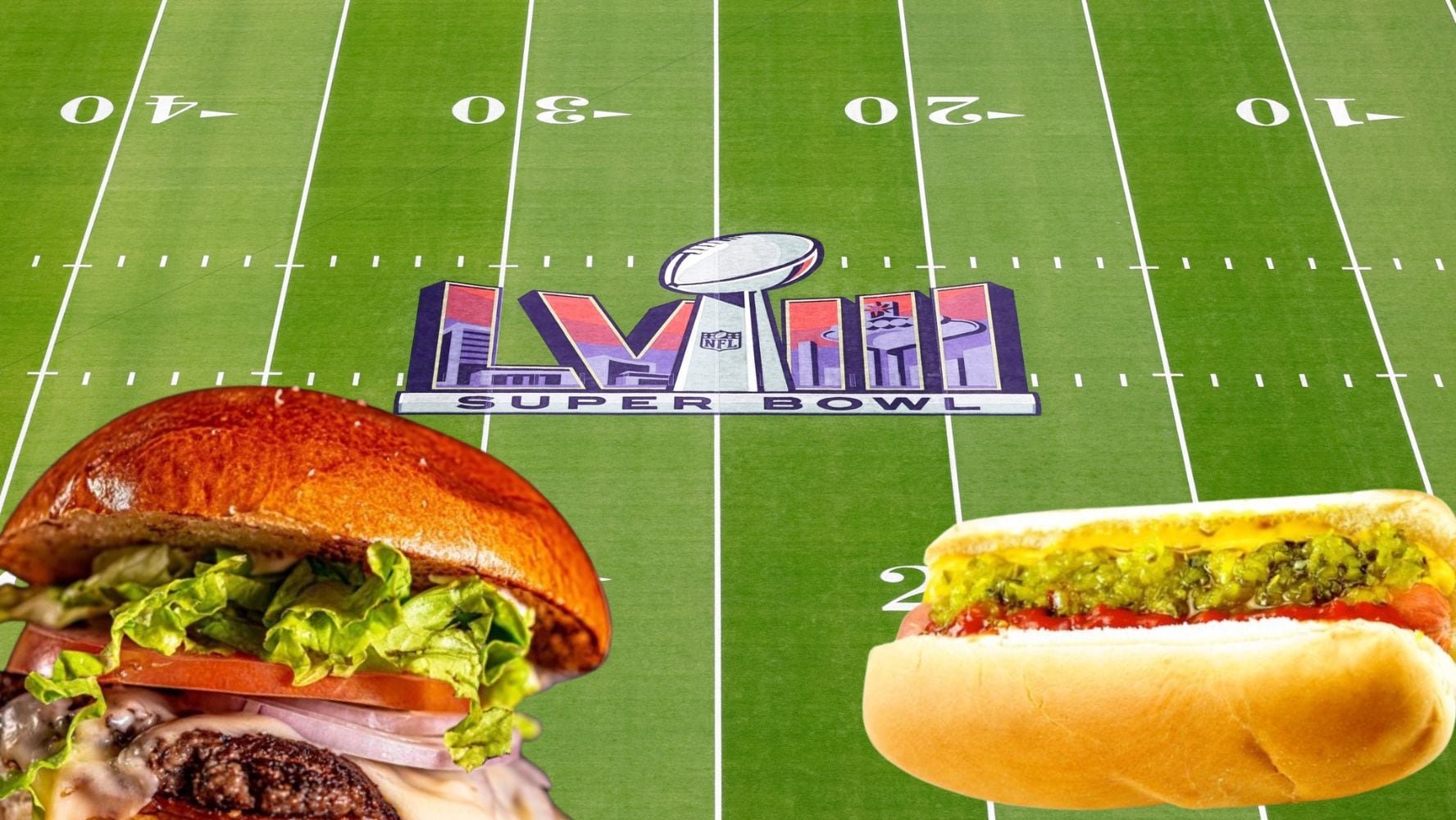 Este año, el Super Bowl ofrece una variedad de hamburguesas y hot-dogs para los asistentes. (Foto: Shutterstock / Wikimedia Commons / Facebook / @NFL)