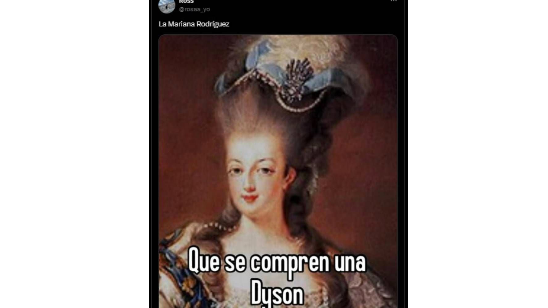 Memes de Mariana Rodríguez y su purificadora Dyson de 25 mil pesos. (Foto: Captura X)